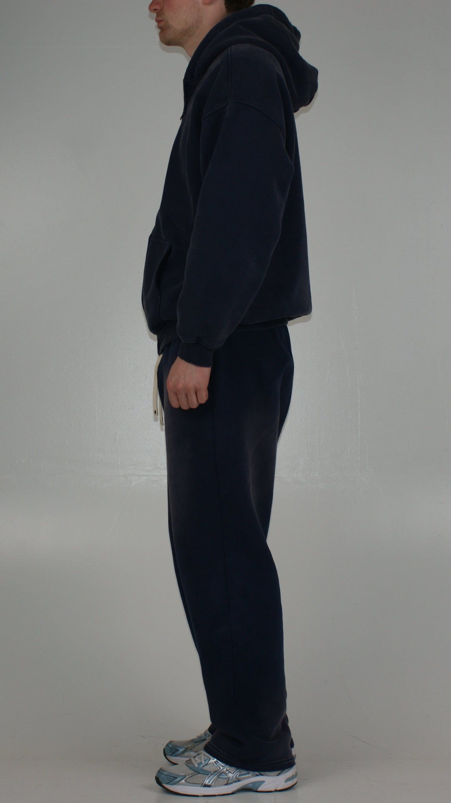 Washed Sweatpants Navy Blue