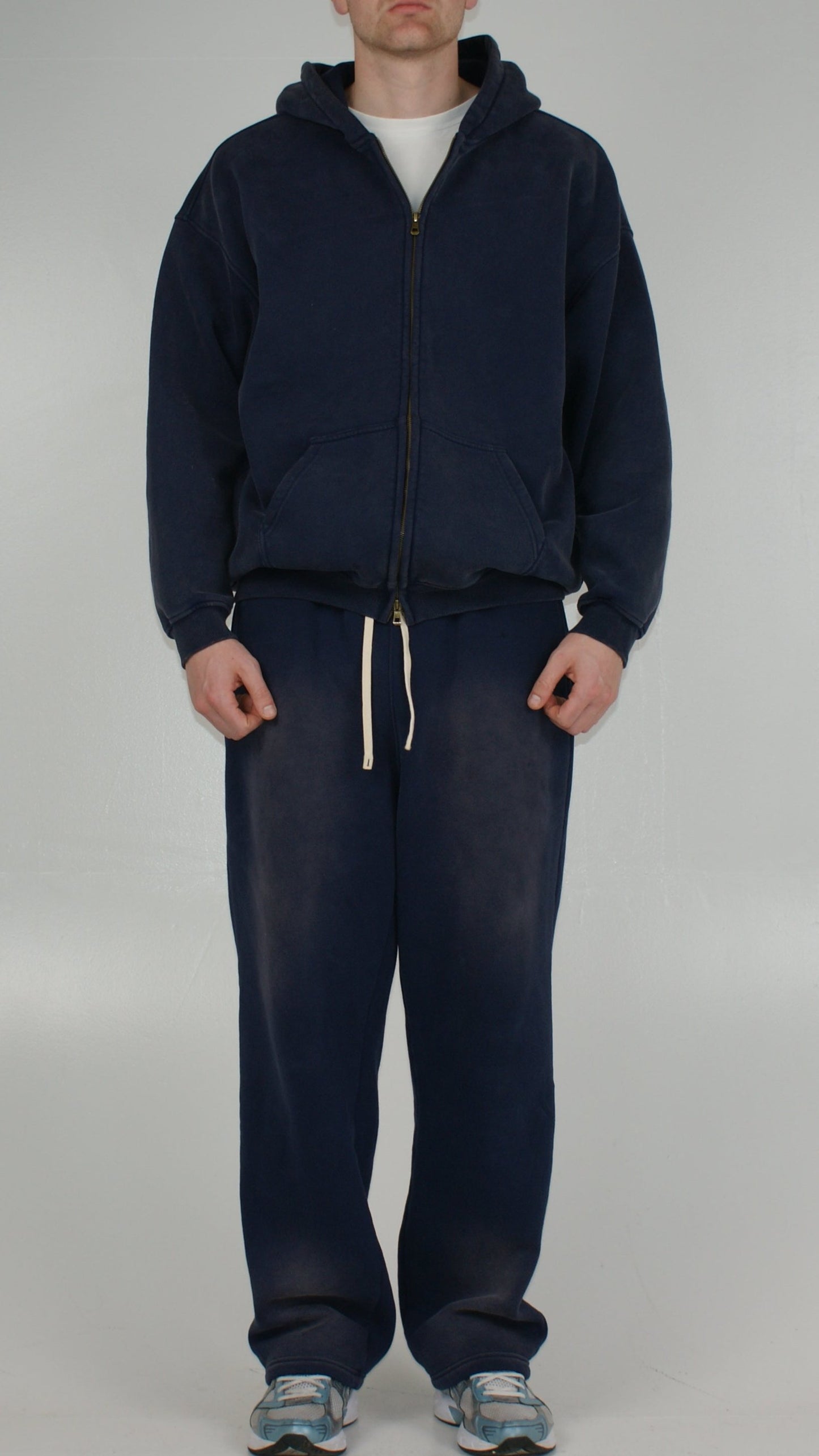 Washed Sweatpants Navy Blue