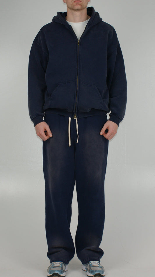 Washed Sweatpants Navy Blue